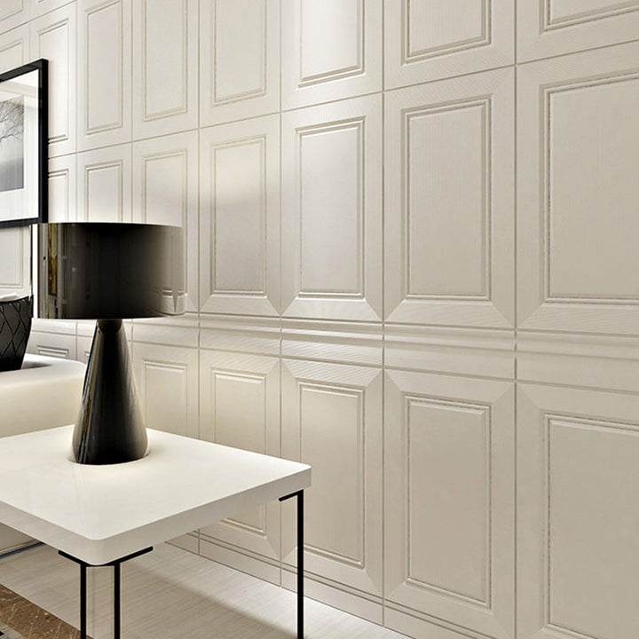 Lisslune | Modern Style Interior Wall Cladding Peel and Stick Geometric Texture Wall Cladding