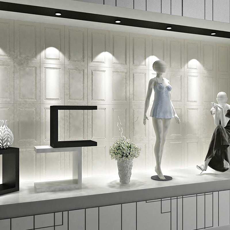 Lisslune | Modern Style Interior Wall Cladding Peel and Stick Geometric Texture Wall Cladding