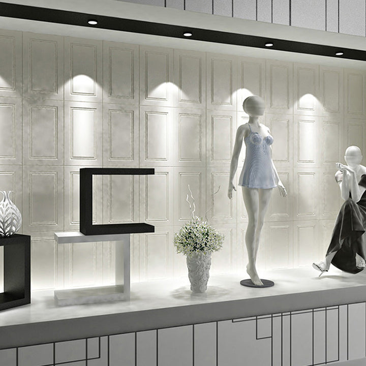 Lisslune | Modern Style Interior Wall Cladding Peel and Stick Geometric Texture Wall Cladding