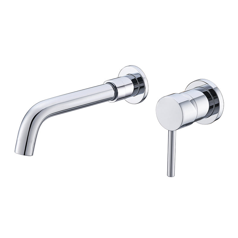 Lisslune | Industrial Wall-Mounted Bathroom Faucet 2-Hole Swivel Spout Sink Faucet