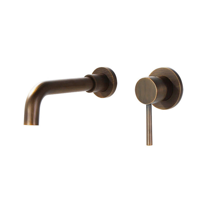 Lisslune | Industrial Wall-Mounted Bathroom Faucet 2-Hole Swivel Spout Basin Faucet