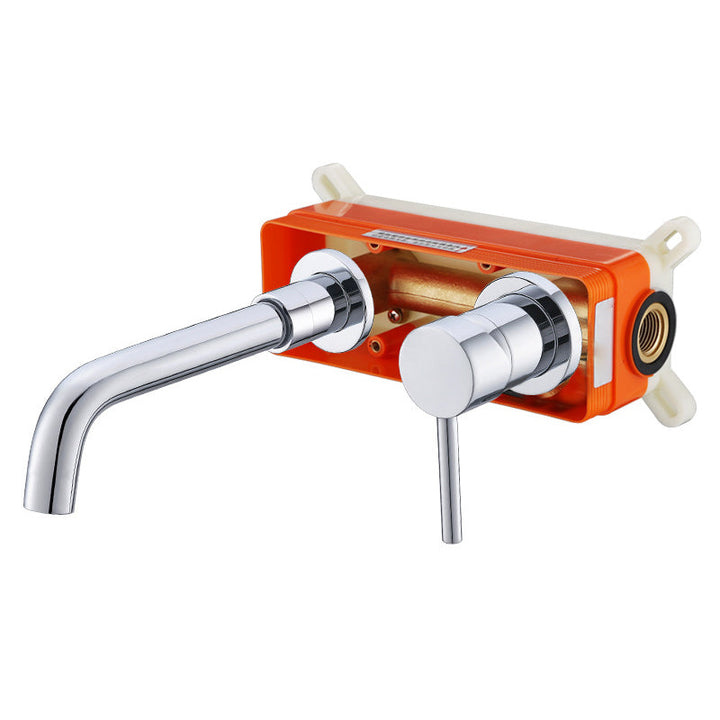 Lisslune | Industrial Wall-Mounted Bathroom Faucet 2-Hole Swivel Spout Basin Faucet