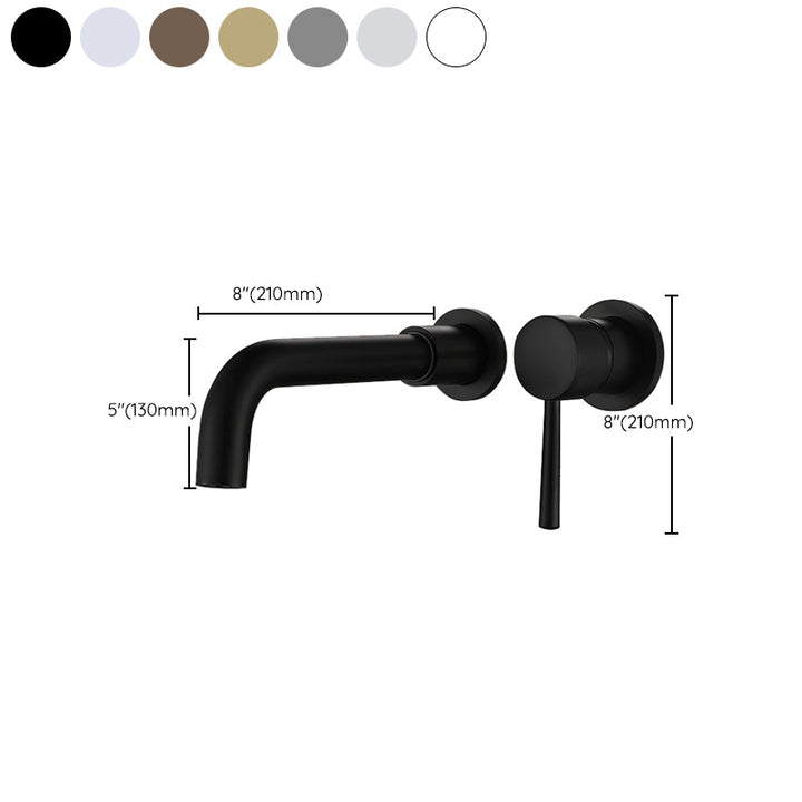 Lisslune | Industrial Wall-Mounted Bathroom Faucet 2-Hole Swivel Spout Sink Faucet
