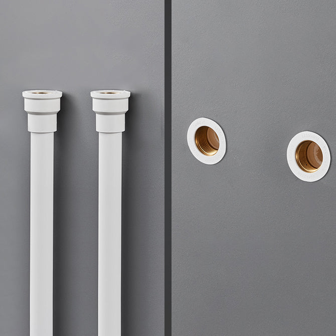 Lisslune | Contemporary Wall Mounted Bathroom Faucet Lever Handles 2-Hole Faucet Brass Faucet