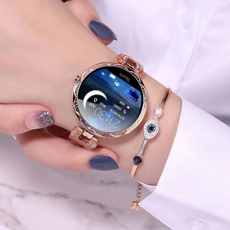 Lisslune | AquaFit Smartwatch for Women – Waterproof, Activity Tracker & Notifications
