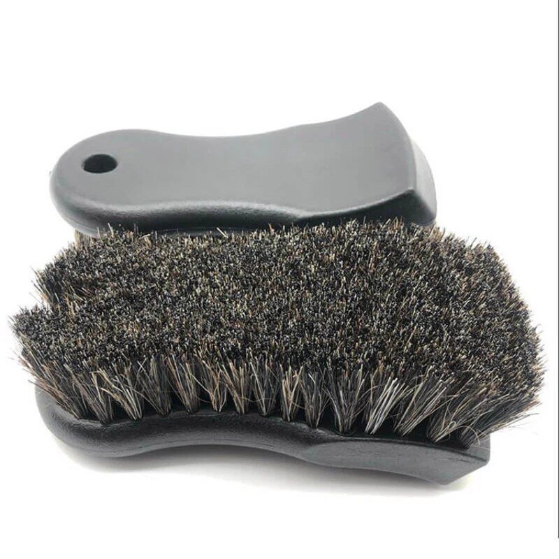 Lisslune | Horsehair Leather & Textile Cleaning Brush for Car and Furniture