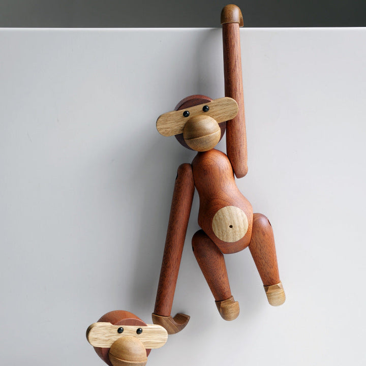 Lisslune | Cheeky Monkey Solid Wood Ornament