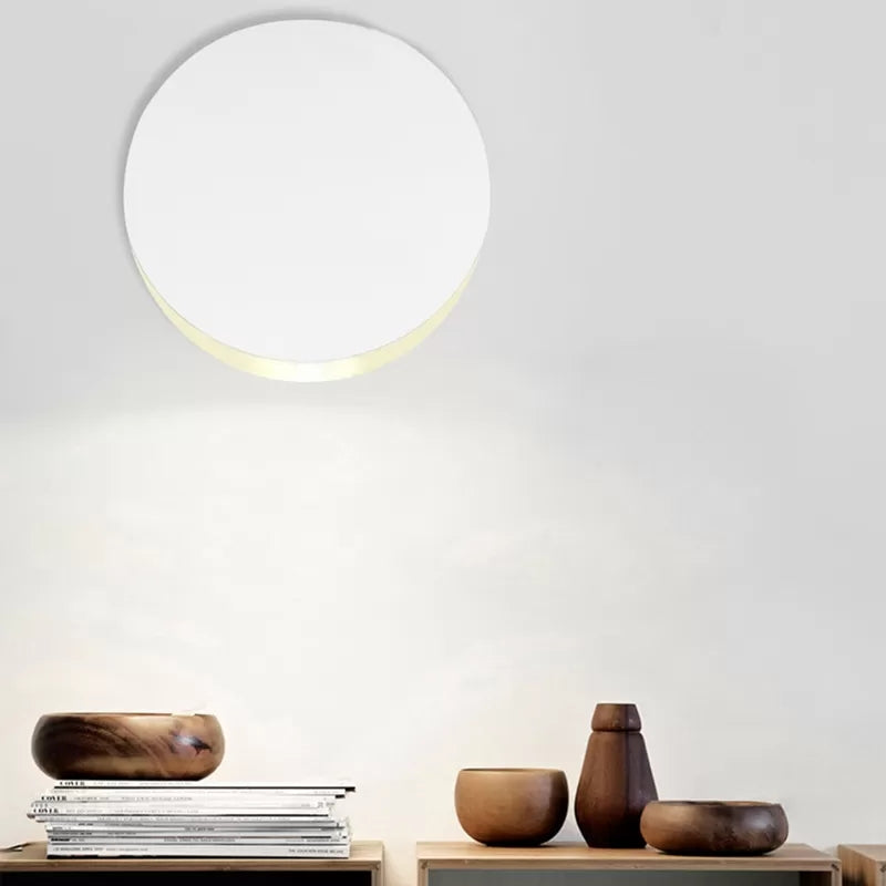 Skørter | Circle Kids Bedroom Wall Light Metal Modern Simple Wall Lamp Light for Living Room