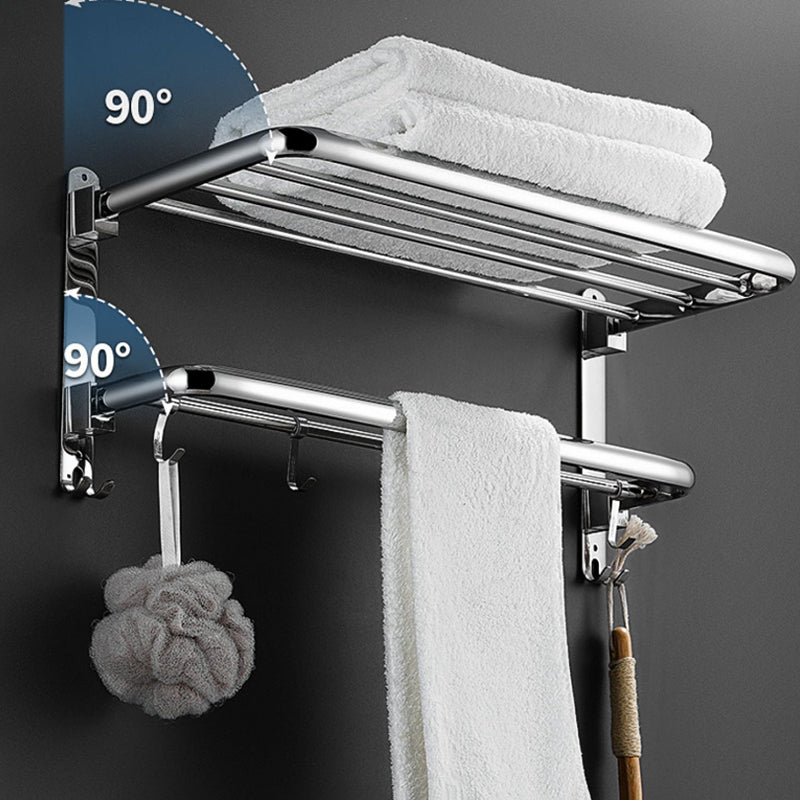 Lisslune | Modern Stainless Steel Towel Bar Bathroom Shelf Bathroom Accessories Set