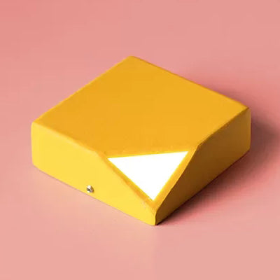 Skørter | Metallic square wall lamp Macaron stylish LED wall light for office bedroom