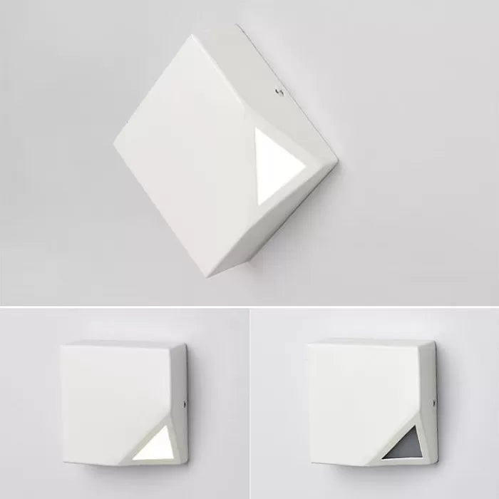 Skørter | Metallic square wall lamp Macaron stylish LED wall light for office bedroom