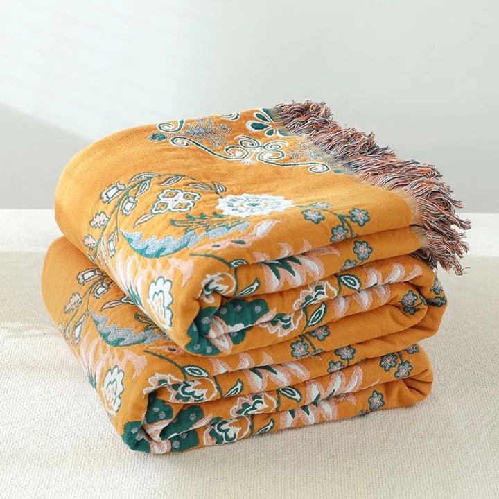 Lisslune | Cotton Queen Bedcover Sofa Blanket