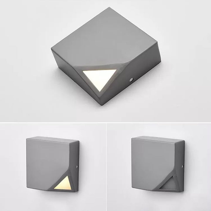 Skørter | Metallic square wall lamp Macaron stylish LED wall light for office bedroom