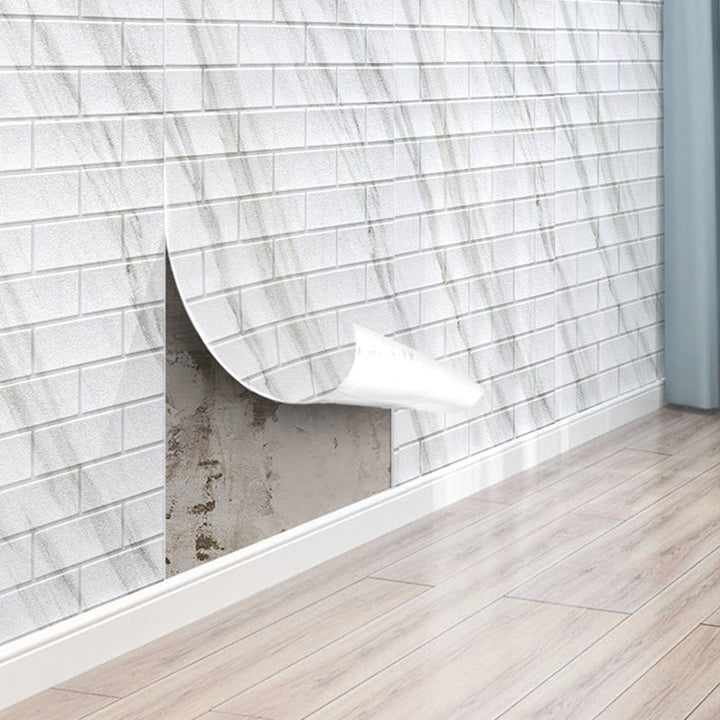 Lisslune | Industrial Wall Panel, 3D Brick Bathroom Wall Panels Set of 2