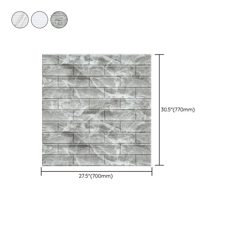 Lisslune | Industrial Wall Panel, 3D Brick Bathroom Wall Panels Set of 2
