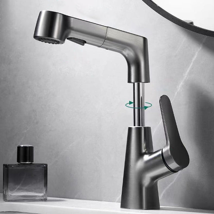 Lisslune | Modern widely spread bathroom faucet copper sink faucet