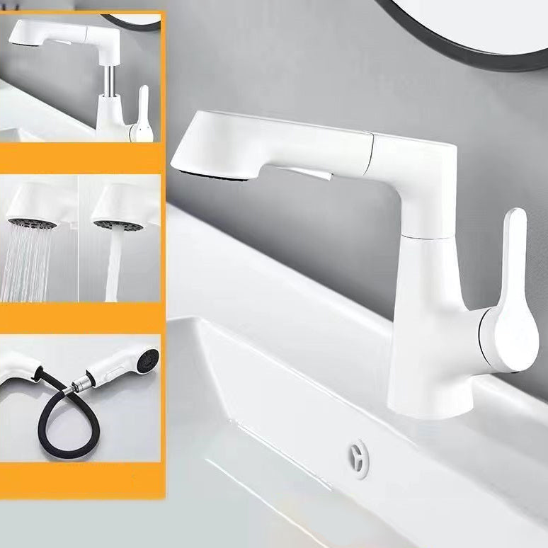 Lisslune | Modern widely spread bathroom faucet copper sink faucet