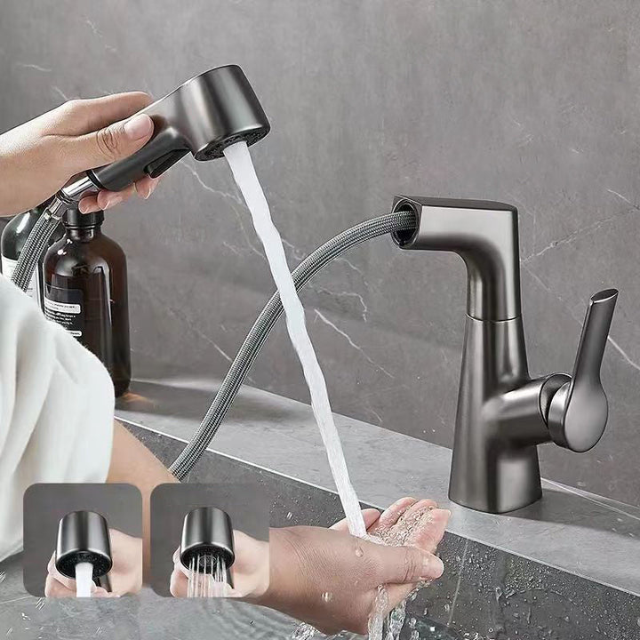Lisslune | Modern widely spread bathroom faucet copper sink faucet