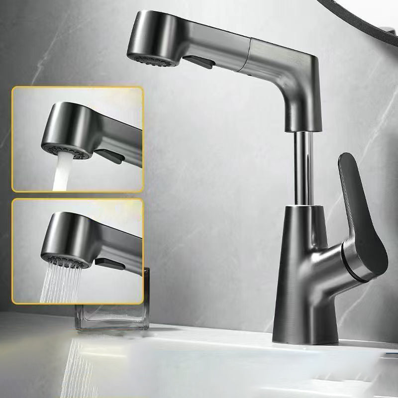 Lisslune | Modern widely spread bathroom faucet copper sink faucet