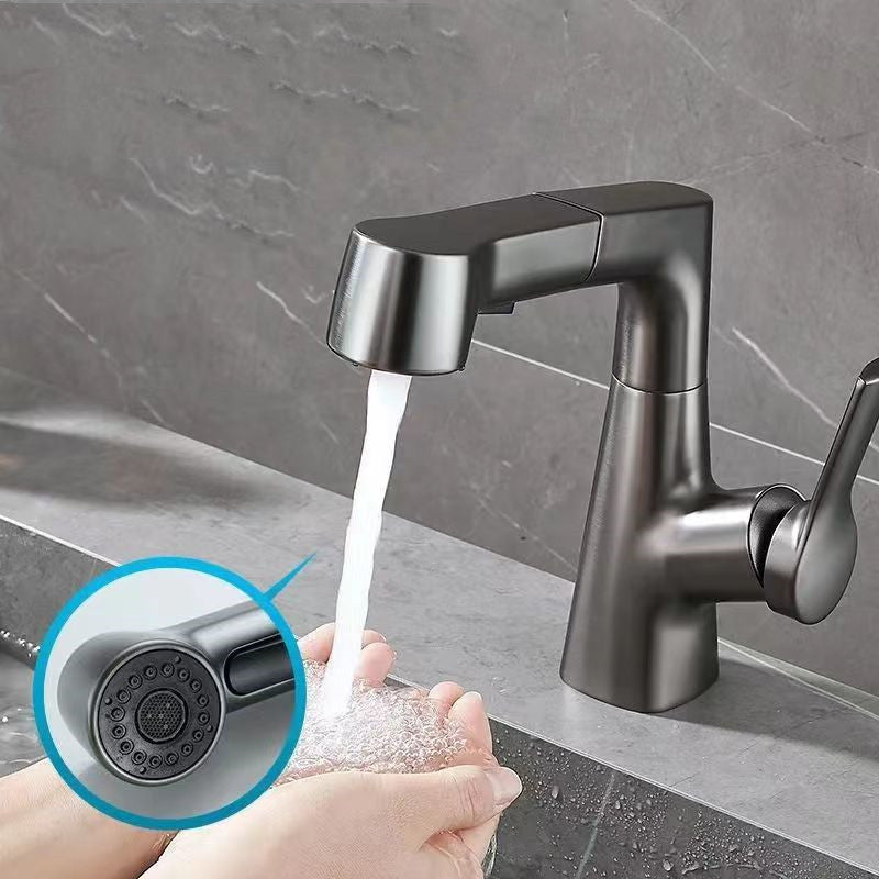 Lisslune | Modern widely spread bathroom faucet copper sink faucet