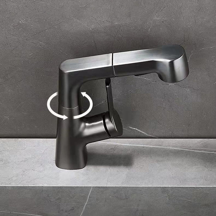 Lisslune | Modern widely spread bathroom faucet copper sink faucet