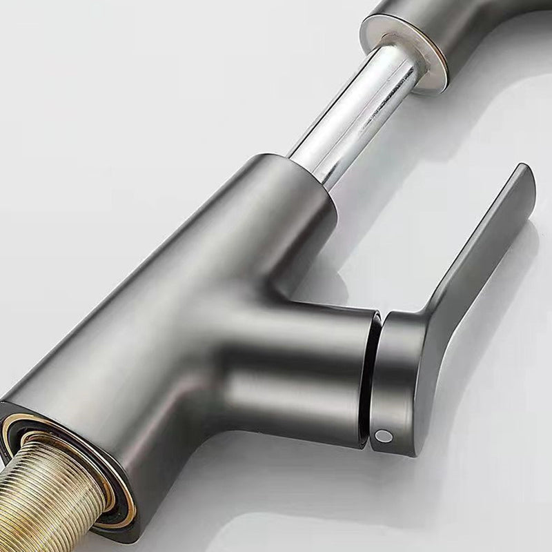 Lisslune | Modern widely spread bathroom faucet copper sink faucet