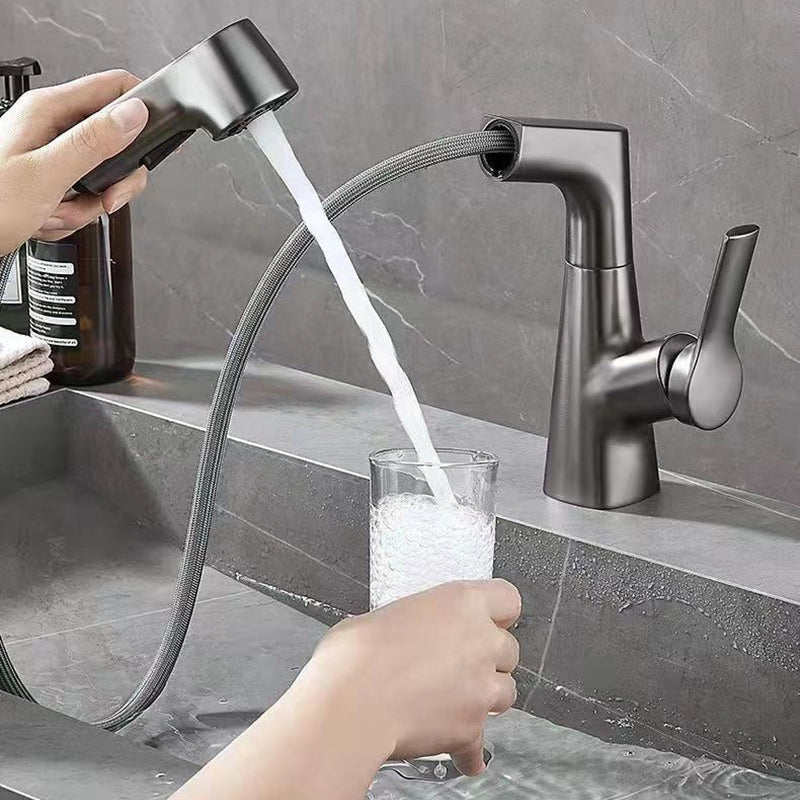 Lisslune | Modern widely spread bathroom faucet copper sink faucet
