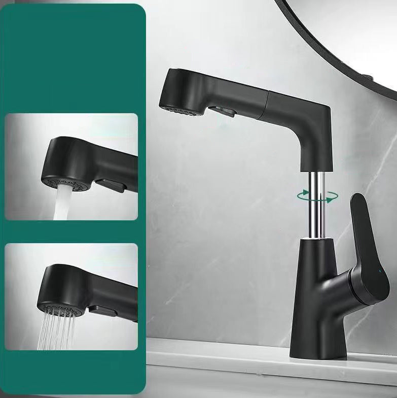 Lisslune | Modern widely spread bathroom faucet copper sink faucet