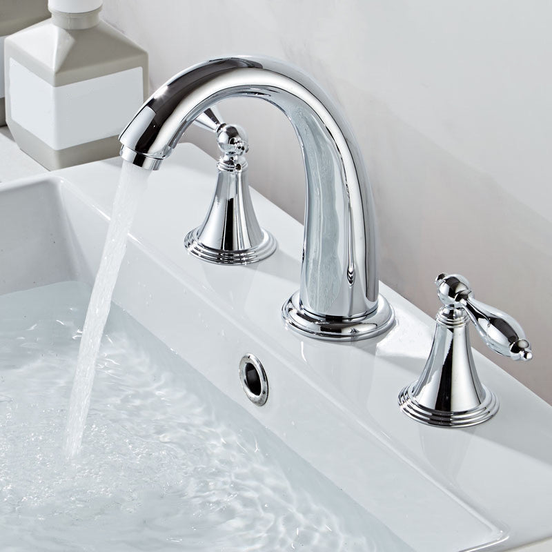 Lisslune | Glam Style Faucet Widely used sink faucet with 2 handles and 3 holes