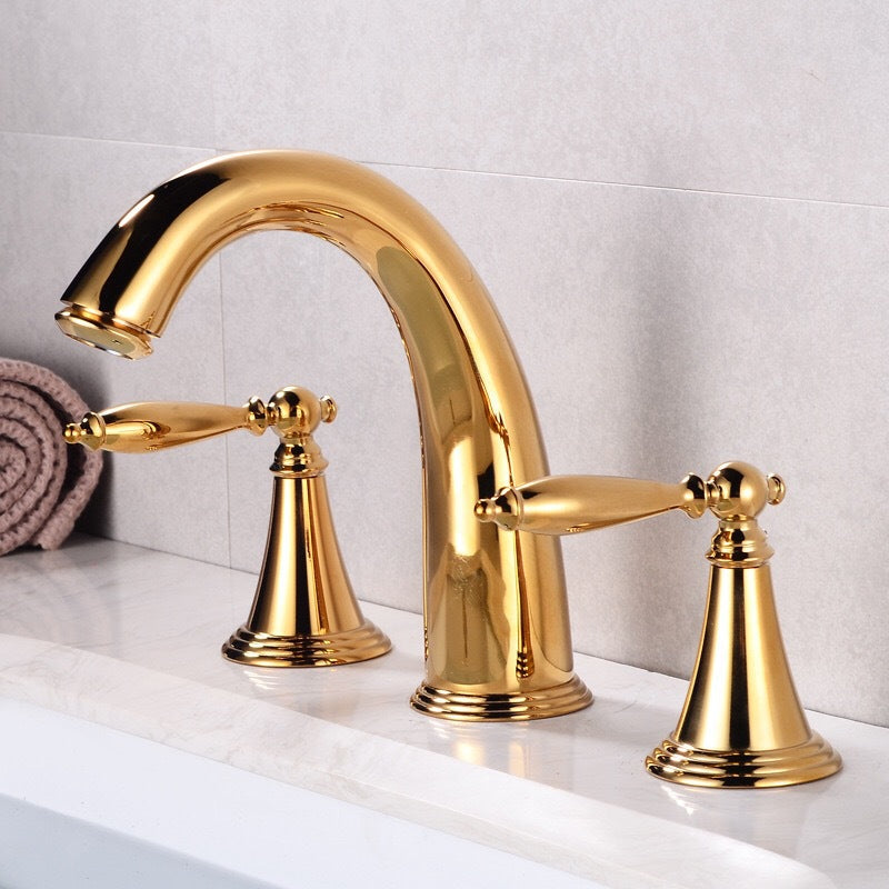 Lisslune | Glam Style Faucet Widely used sink faucet with 2 handles and 3 holes