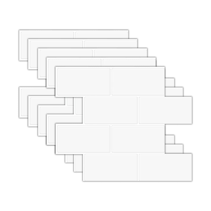 Lisslune | Peel and Stick Tiles Subway Rectangle Waterproof PVC Tile-Peel & Stick for the Kitchen 10-Pack