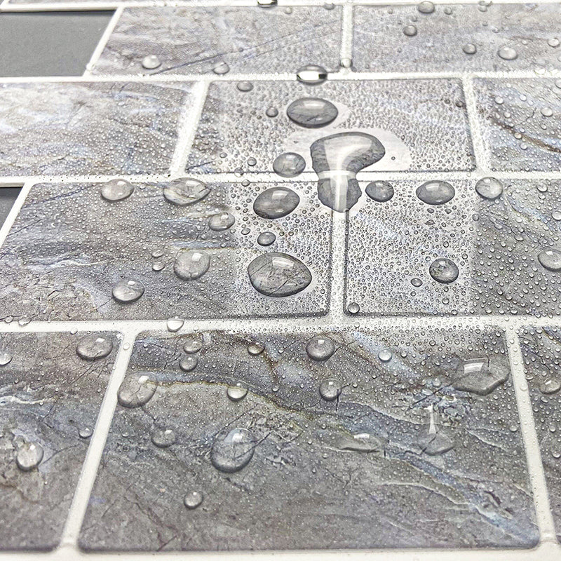 Lisslune | Peel and Stick Tiles Subway Rectangle Waterproof PVC Tile-Peel & Stick for the Kitchen 10-Pack