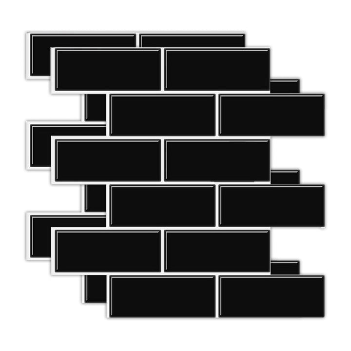 Lisslune | Rectangular Tile - Peel & Stick Easy waterproof plastic peel and stick subway tile for the kitchen