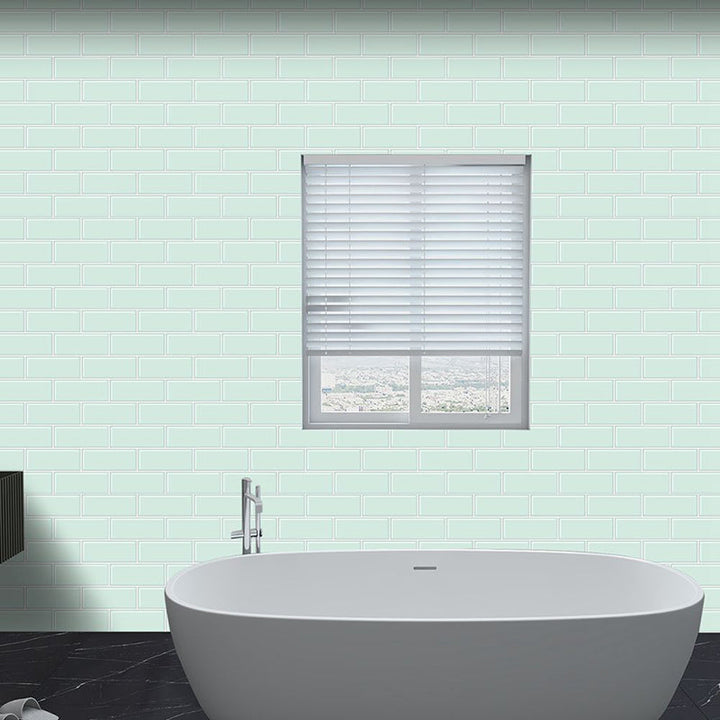 Lisslune | Rectangular Tile - Peel & Stick Easy waterproof plastic peel and stick subway tile for the kitchen