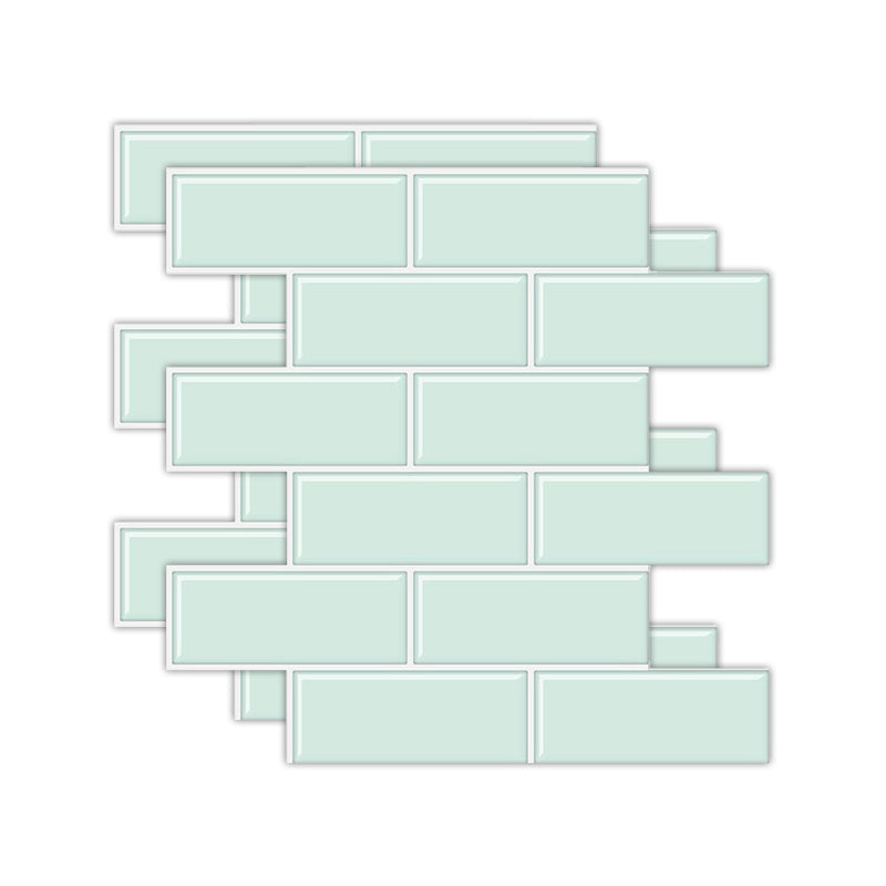 Lisslune | Rectangular Tile - Peel & Stick Easy waterproof plastic peel and stick subway tile for the kitchen