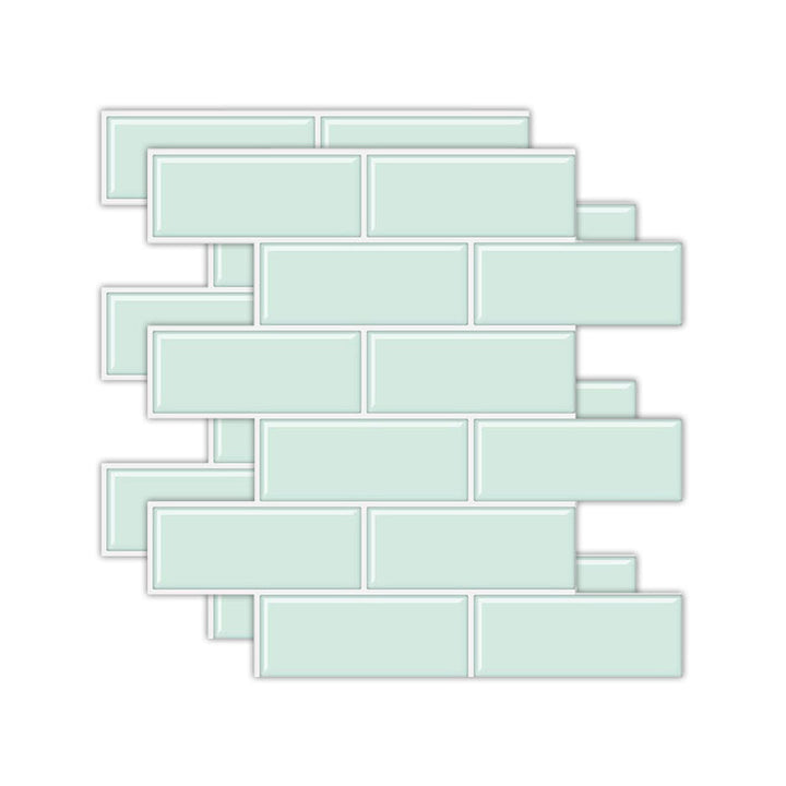 Lisslune | Rectangular Tile - Peel & Stick Easy waterproof plastic peel and stick subway tile for the kitchen