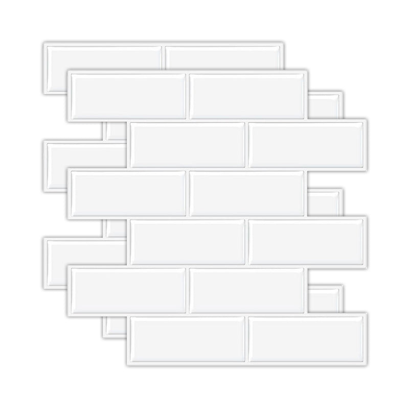 Lisslune | Rectangular Tile - Peel & Stick Easy waterproof plastic peel and stick subway tile for the kitchen