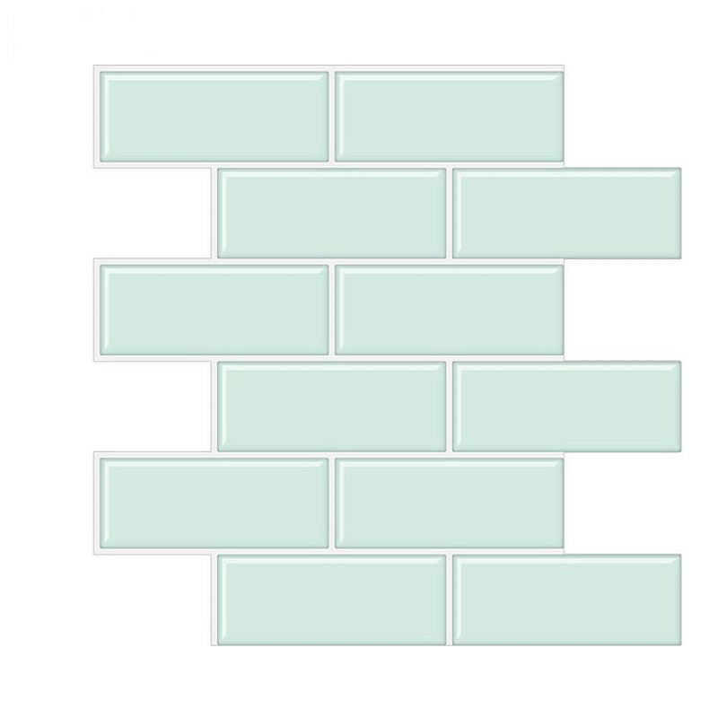 Lisslune | Rectangular Tile - Peel & Stick Easy waterproof plastic peel and stick subway tile for the kitchen