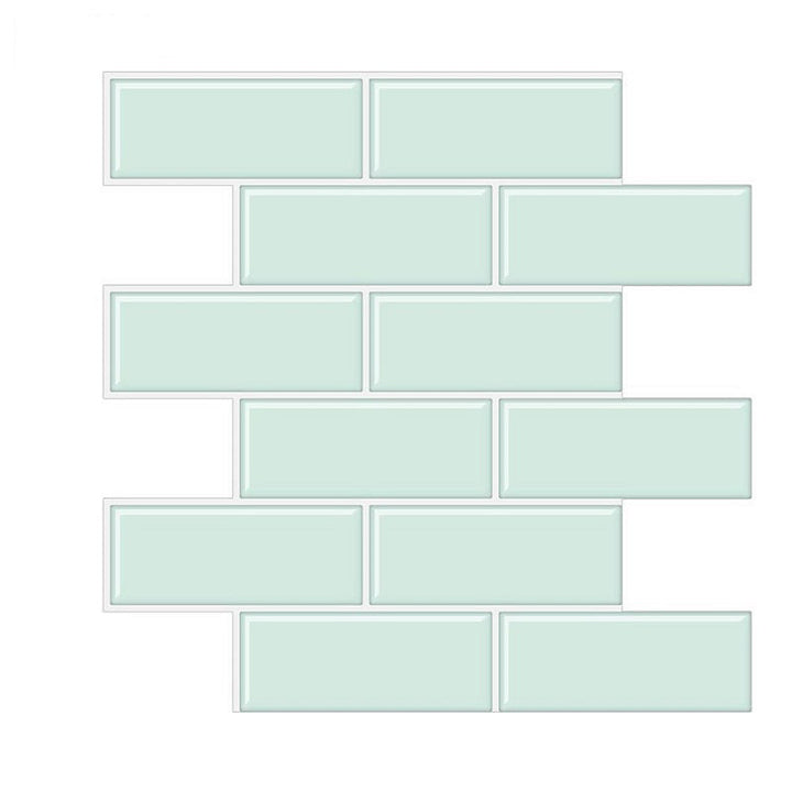 Lisslune | Rectangular Tile - Peel & Stick Easy waterproof plastic peel and stick subway tile for the kitchen