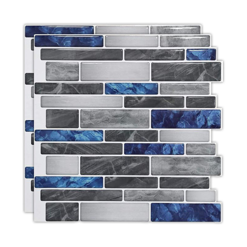 Lisslune | Peel & Stick Subway Tile Stain Resistant Plastic Rectangle Peel and Stick Tile 2-Pack