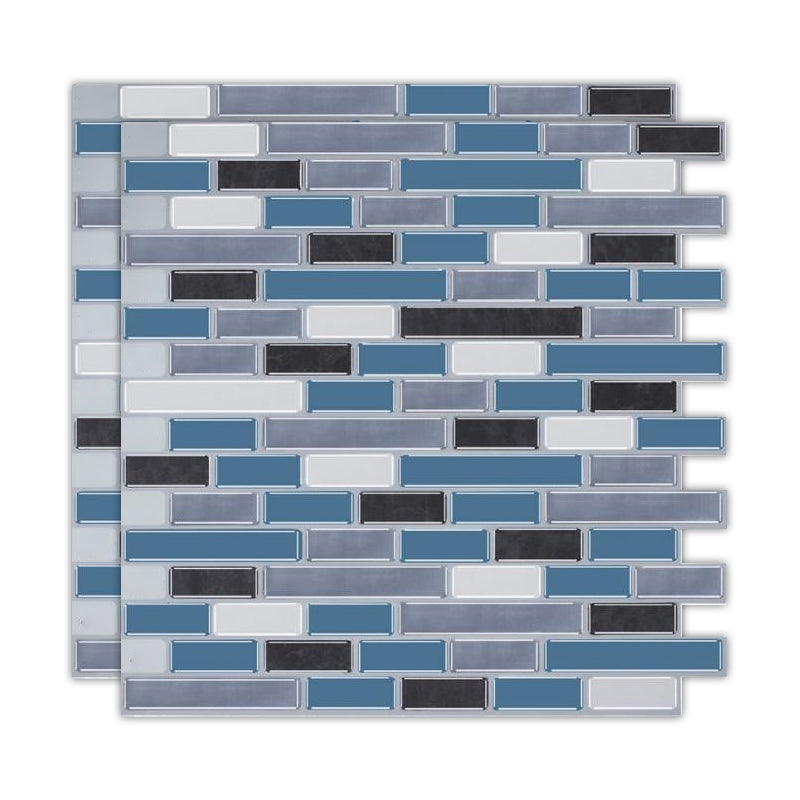 Lisslune | Peel & Stick Subway Tile Stain Resistant Plastic Rectangle Peel and Stick Tile 2-Pack