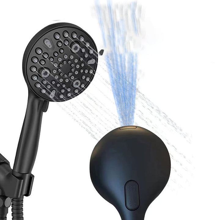 Lisslune | Round Handheld Showerhead Plastic Water Efficient Showerhead