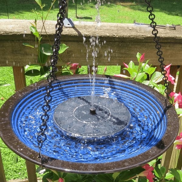 Lisslune | Solar Bird Bath Fountain – Relaxing Garden Water Feature with Soothing Sounds