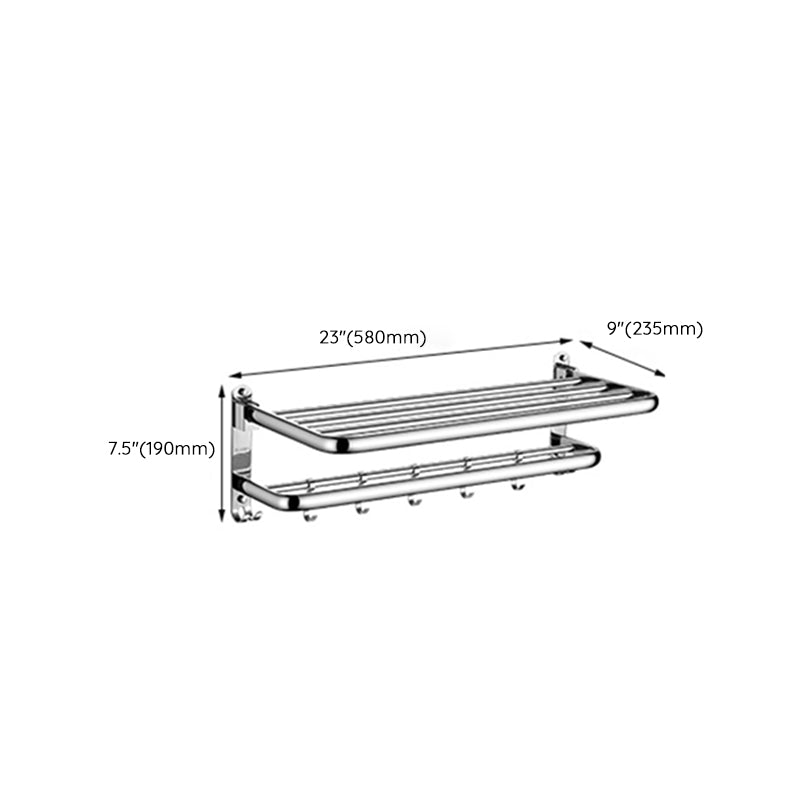 Lisslune | Modern Stainless Steel Bathroom Shelf Bathroom Accessories Hardware Set