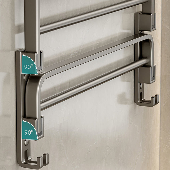 Lisslune | Modern Stainless Steel Bath Shelf Bath Accessories Set Towel Holder Bathroom Set