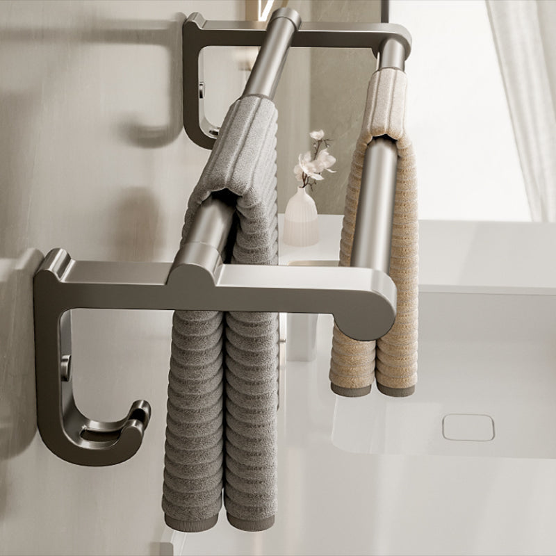 Lisslune | Modern Stainless Steel Bath Shelf Bath Accessories Set Towel Holder Bathroom Set
