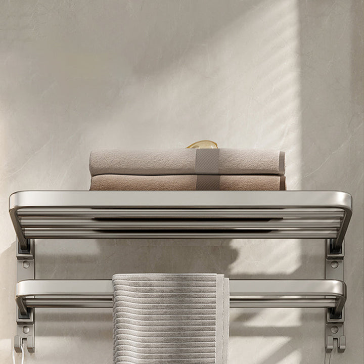 Lisslune | Modern Stainless Steel Bath Shelf Bath Accessories Set Towel Holder Bathroom Set