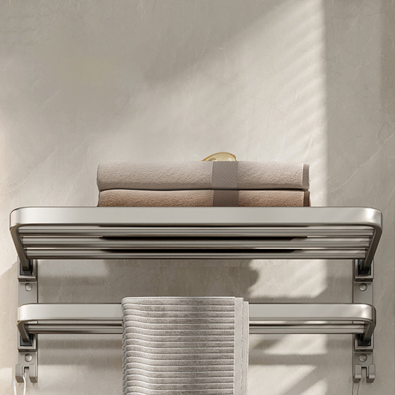 Lisslune | Modern Stainless Steel Bathroom Shelf Bathroom Accessories Set Towel Holder Bathroom Set
