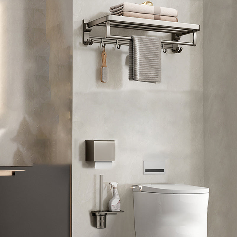 Lisslune | Modern Stainless Steel Bathroom Shelf Bathroom Accessories Set Towel Holder Bathroom Set