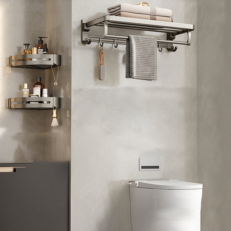 Lisslune | Modern Stainless Steel Bath Shelf Bath Accessories Set Towel Holder Bathroom Set